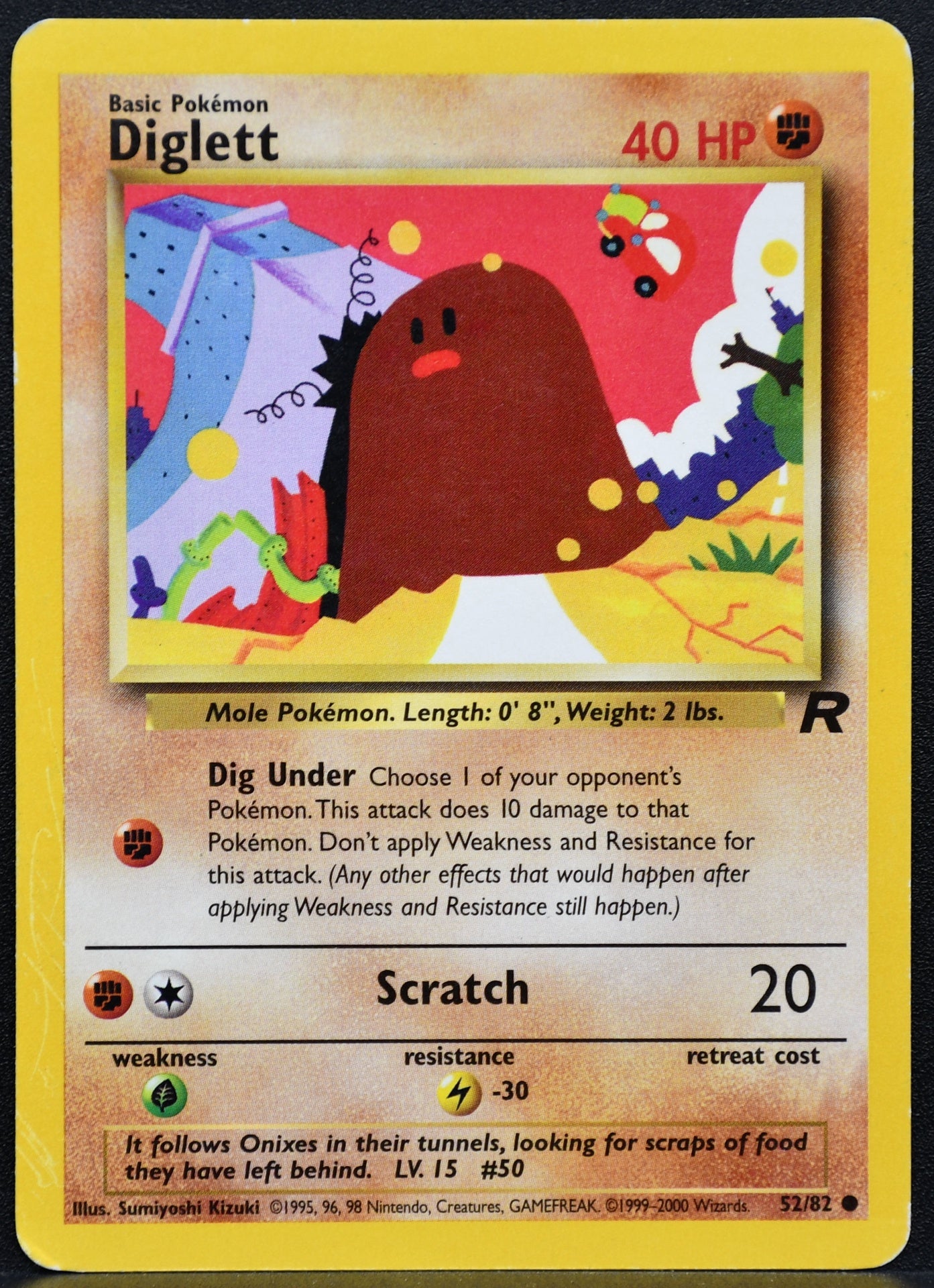 Pokemon TCG Diglett 52/82 Team Rocket HP