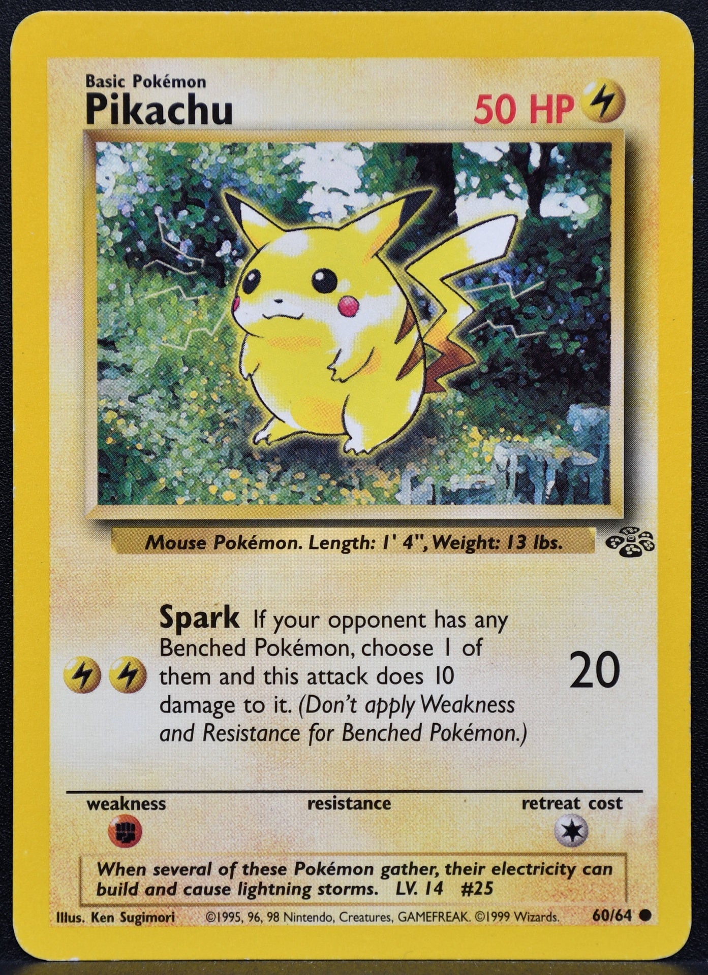 Pokemon TCG Pikachu 60/64 Jungle MP