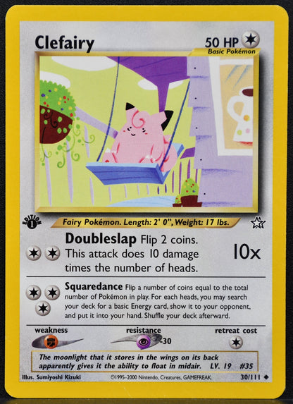 Pokemon TCG Clefairy 1st Edition 30/111 Neo Genesis HP