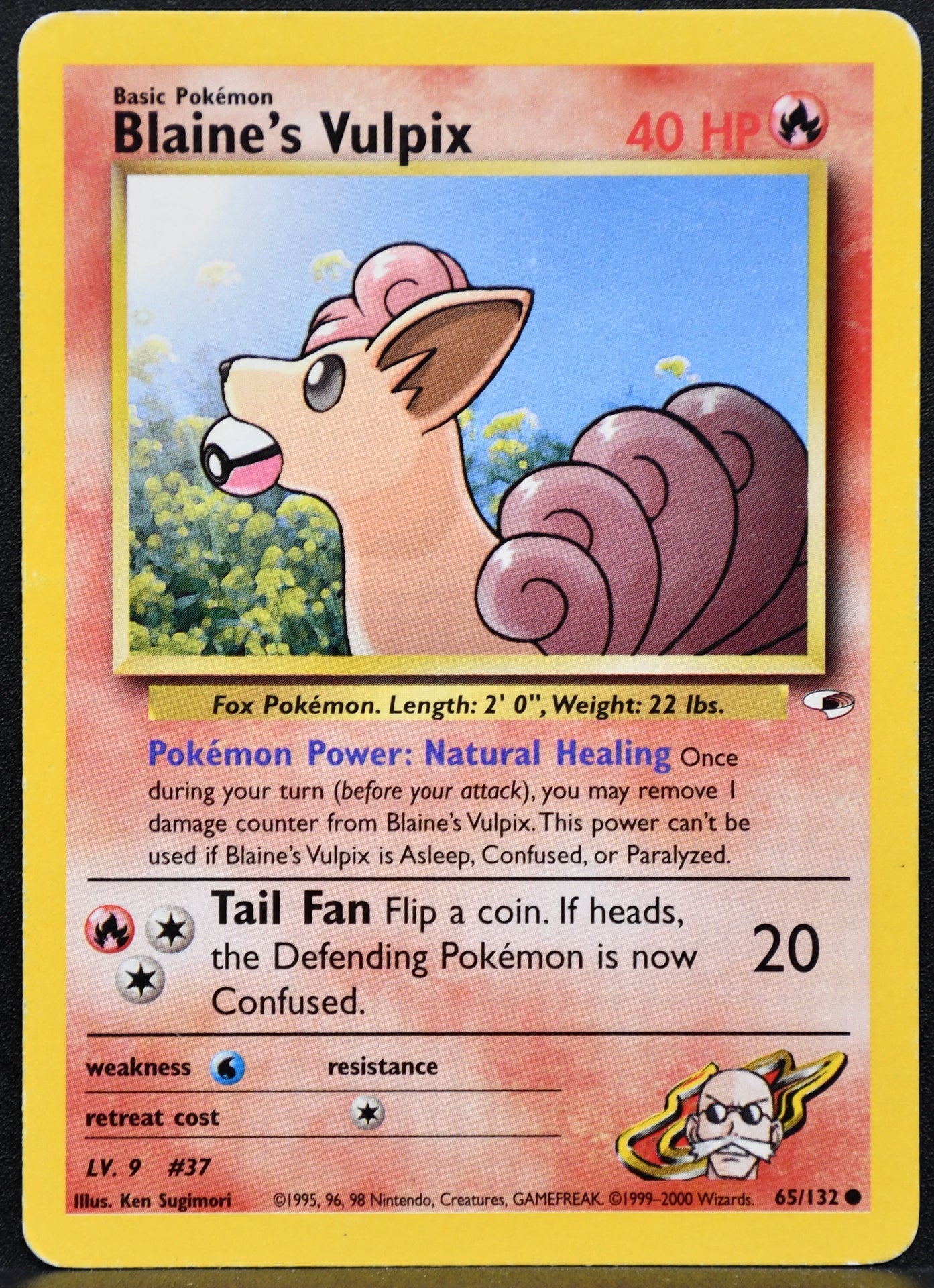 Pokemon TCG Blaine's Vulpix 65/132 Gym Challenge HP