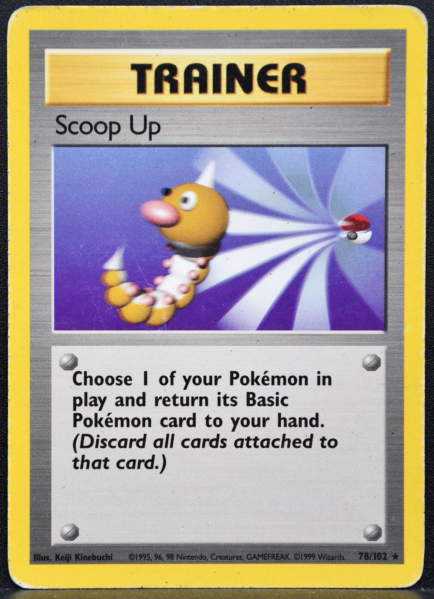 Pokemon TCG Scoop Up 78/102 Base Set Damaged