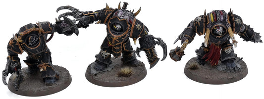 CHAOS SPACE MARINES 3 Mutilators #1 Warhammer 40K WELL PAINTED 3862