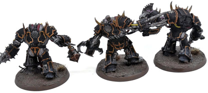 CHAOS SPACE MARINES 3 Mutilators #1 Warhammer 40K WELL PAINTED 3862