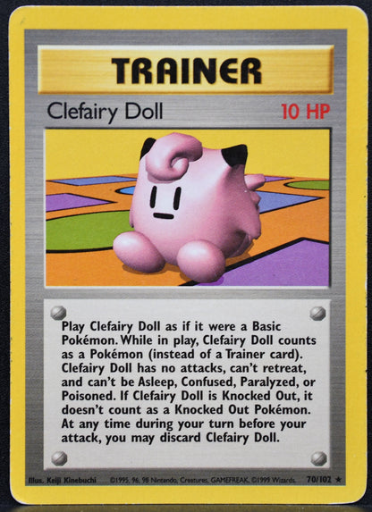 Pokemon TCG Clefairy Doll 70/102 Base Set HP