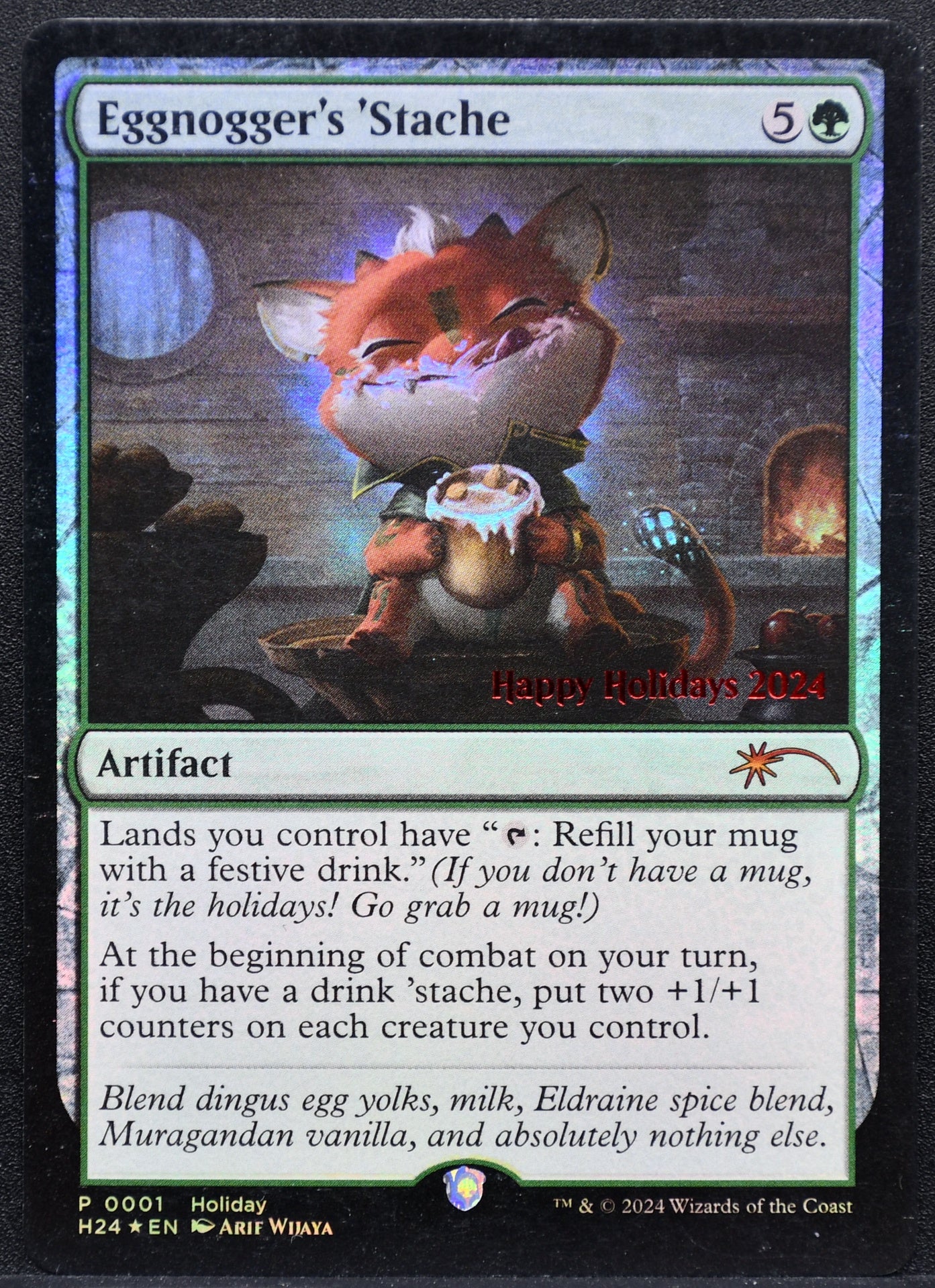 MTG Eggnogger's’Stache Happy Holidays 2024 Promo NM