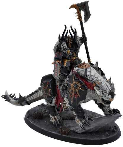 SLAVES TO DARKNESS Lord On Karkadrak #1 WELL PAINTED Warhammer Sigmar 4104