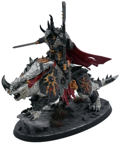 SLAVES TO DARKNESS Lord On Karkadrak #1 WELL PAINTED Warhammer Sigmar 4104