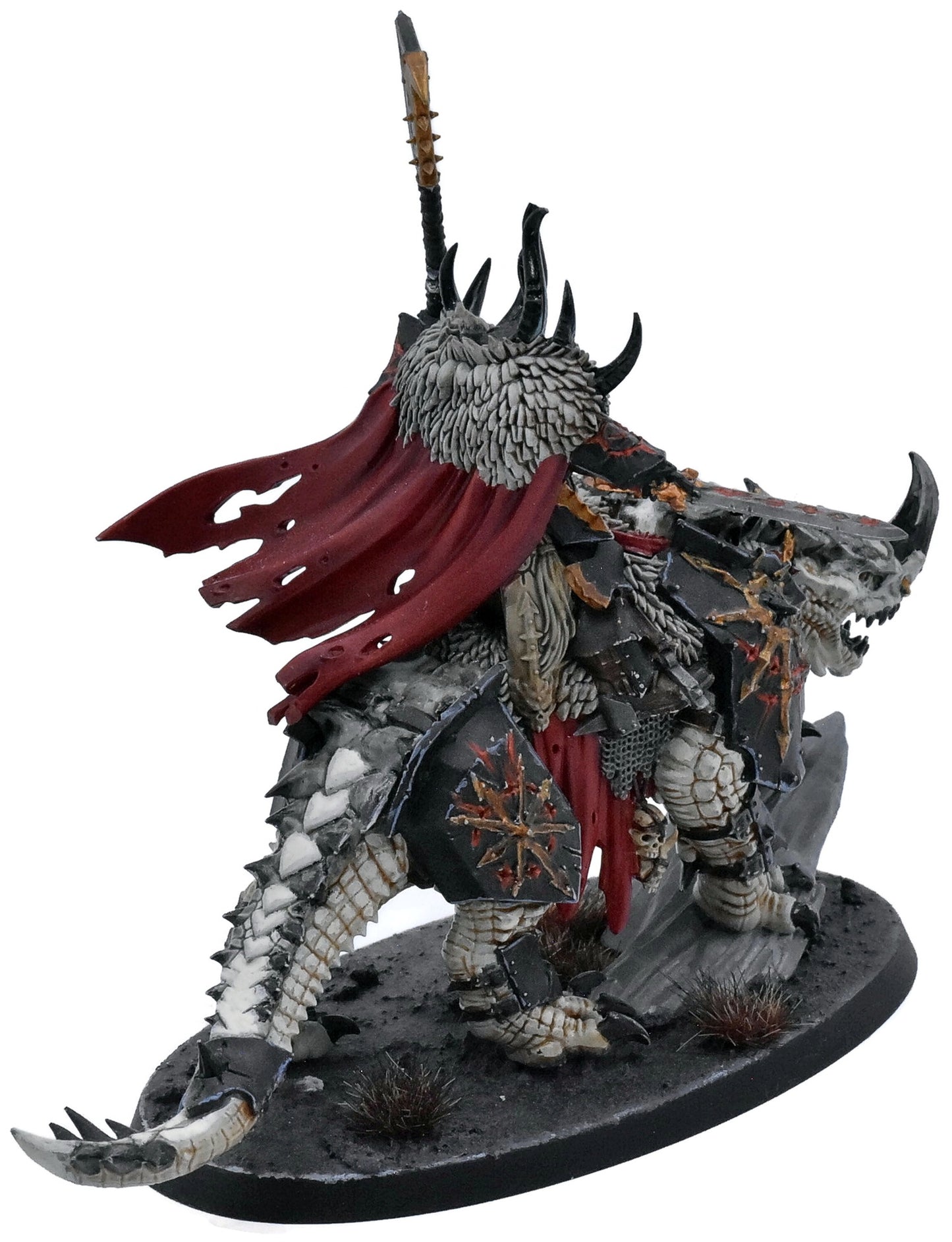 SLAVES TO DARKNESS Lord On Karkadrak #1 WELL PAINTED Warhammer Sigmar 4104
