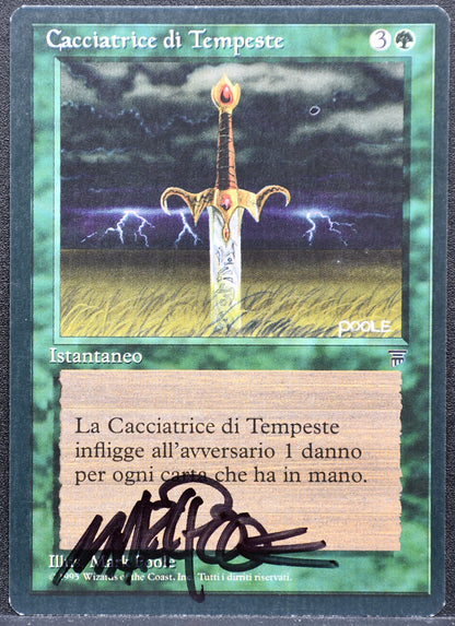 MTG Storm Seeker Italian Legends Signed Mark Poole NM