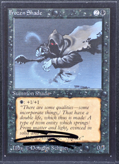 MTG Frozen Shade Collector's Edition Signed Douglas Schuler #1 NM