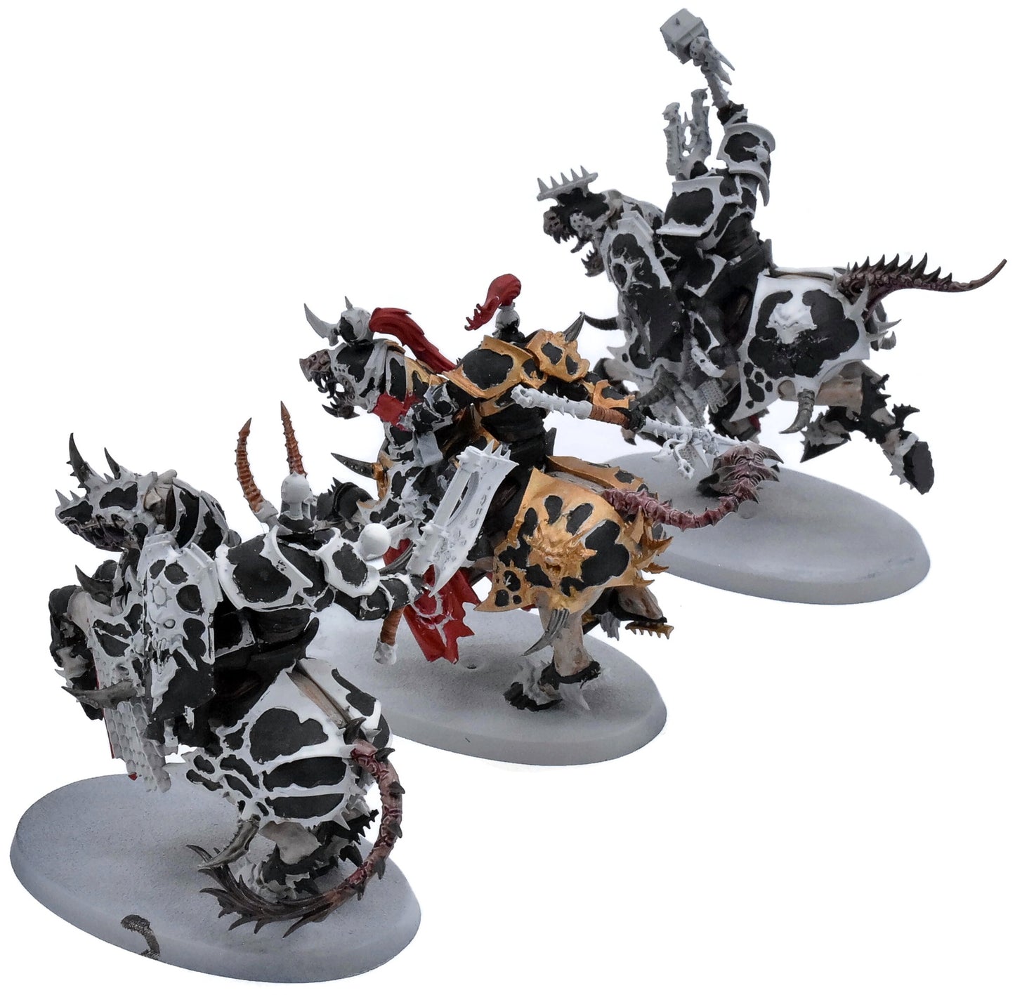 SLAVES TO DARKNESS 3 Varanguards knights #1 Warhammer Sigmar 4159