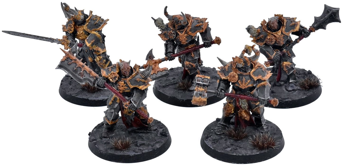 SLAVES TO DARKNESS 5 Chosen #2 WELL PAINTED Warhammer Sigmar 4166