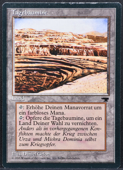 MTG Strip Mine Antiquities German Uneven Horizon MP