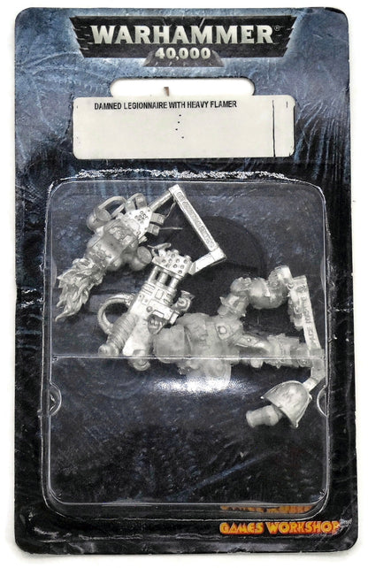 CHAOS SPACE MARINES Damned Legionnaires W/ Heavy Flamer Still In Box #1 OOP 40K