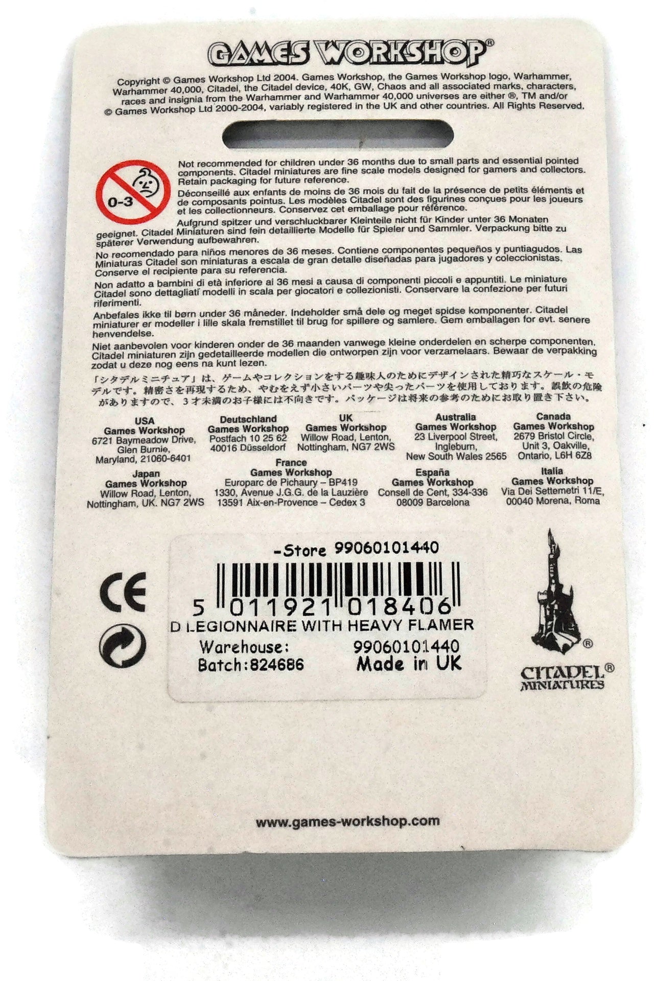 CHAOS SPACE MARINES Damned Legionnaires W/ Heavy Flamer Still In Box #1 OOP 40K