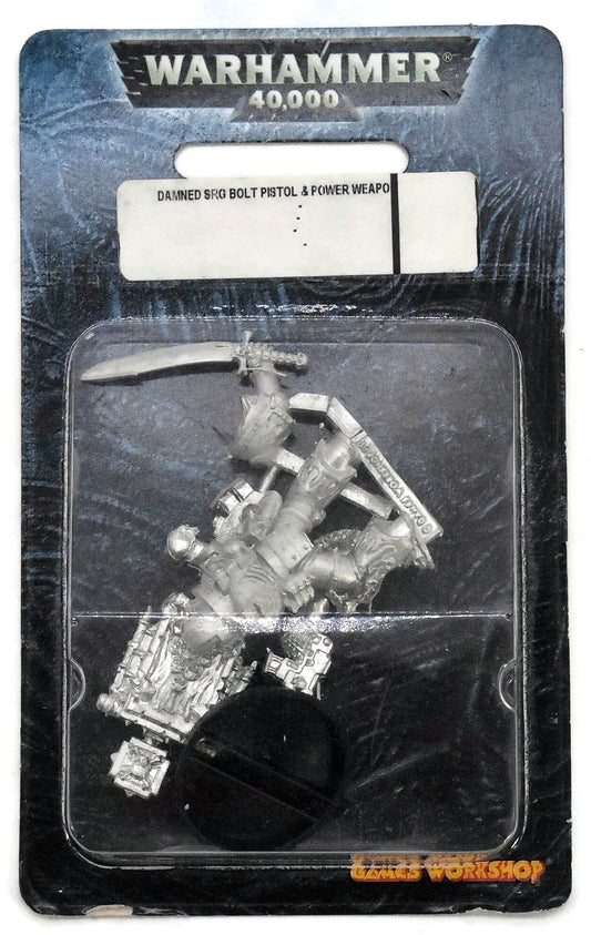CHAOS SPACE MARINES Damned Sergeant Bolt Pistol & Power Weapon In Box #1 OOP 40K