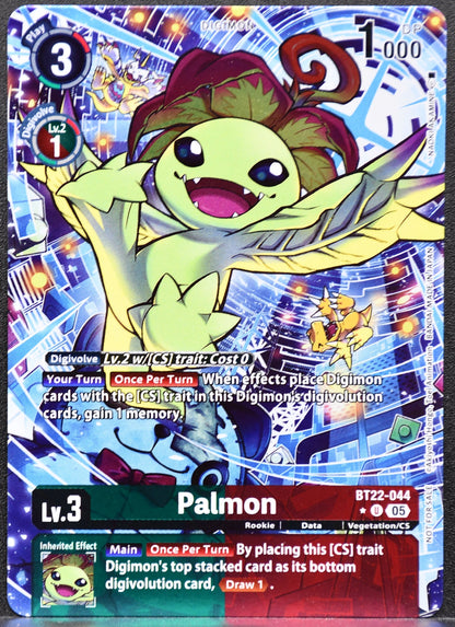 Digimon CG Palmon BT22-044 NM Cyber Eden Box Topper