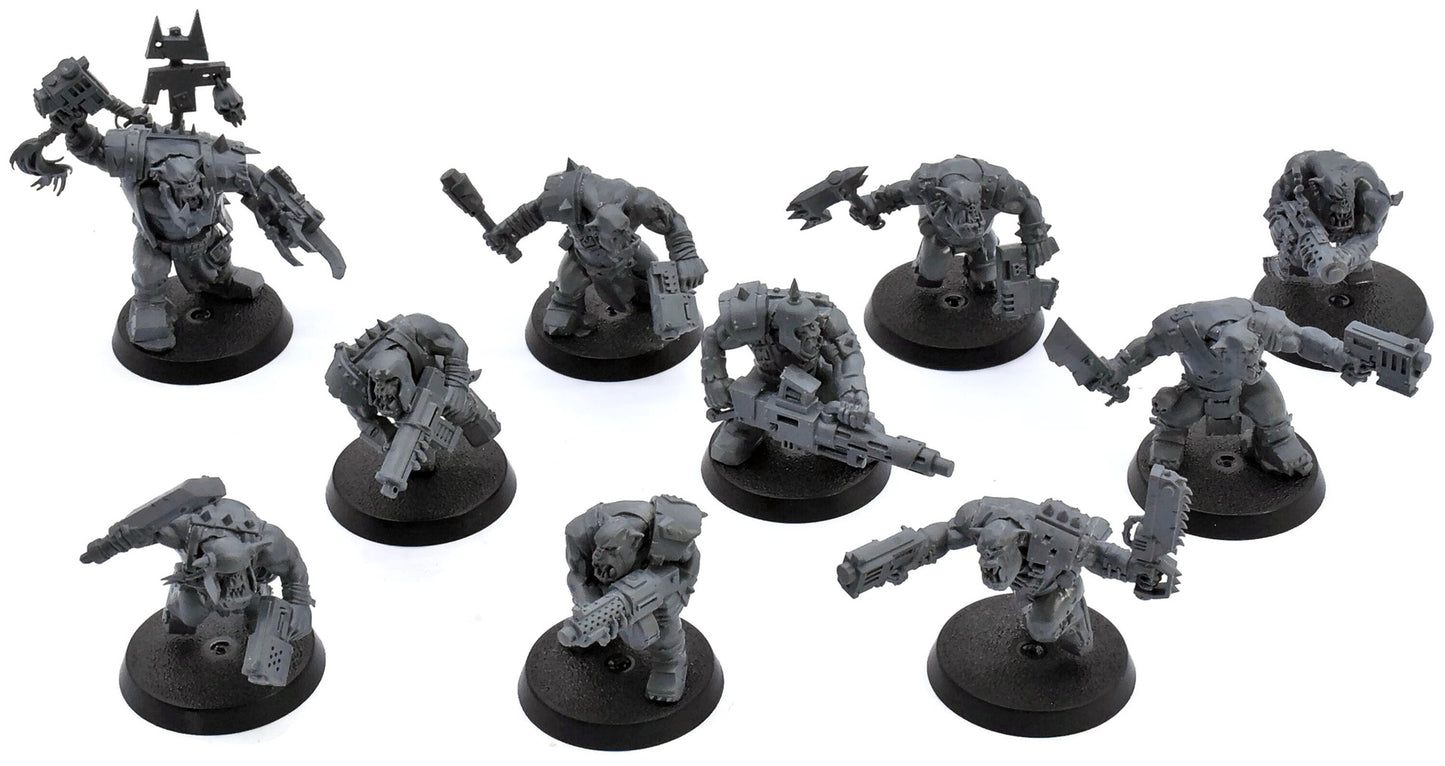 ORKS 10 Ork Boyz #1 Warhammer 40K 3966