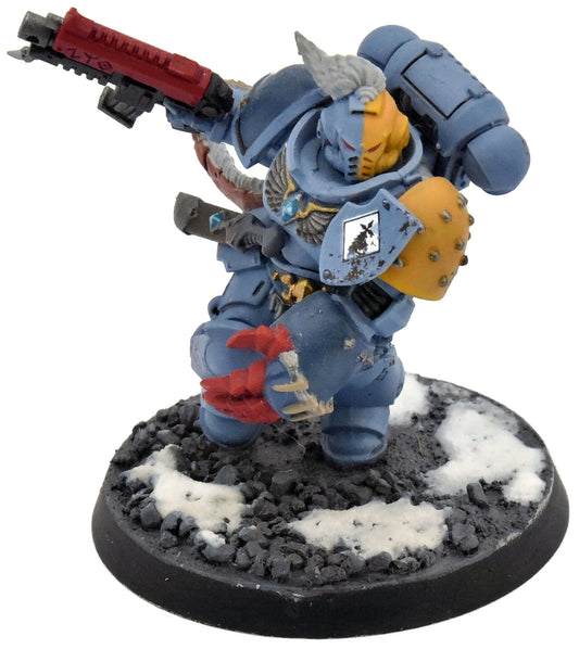 SPACE WOLVES Primaris Lieutenant #1 WELL PAINTED Warhammer 40K 4062
