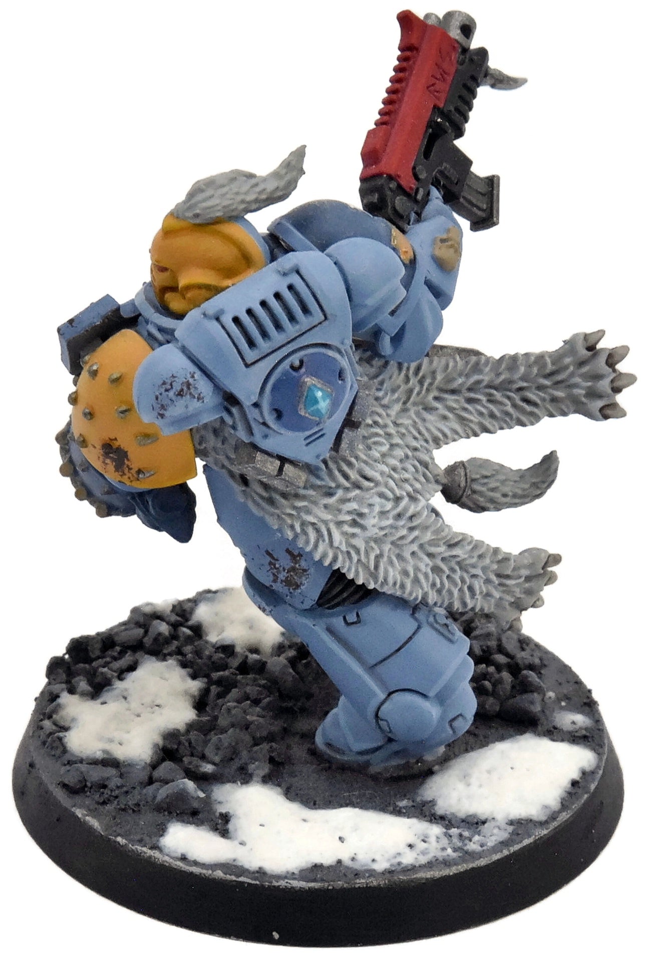 SPACE WOLVES Primaris Lieutenant #1 WELL PAINTED Warhammer 40K 4062
