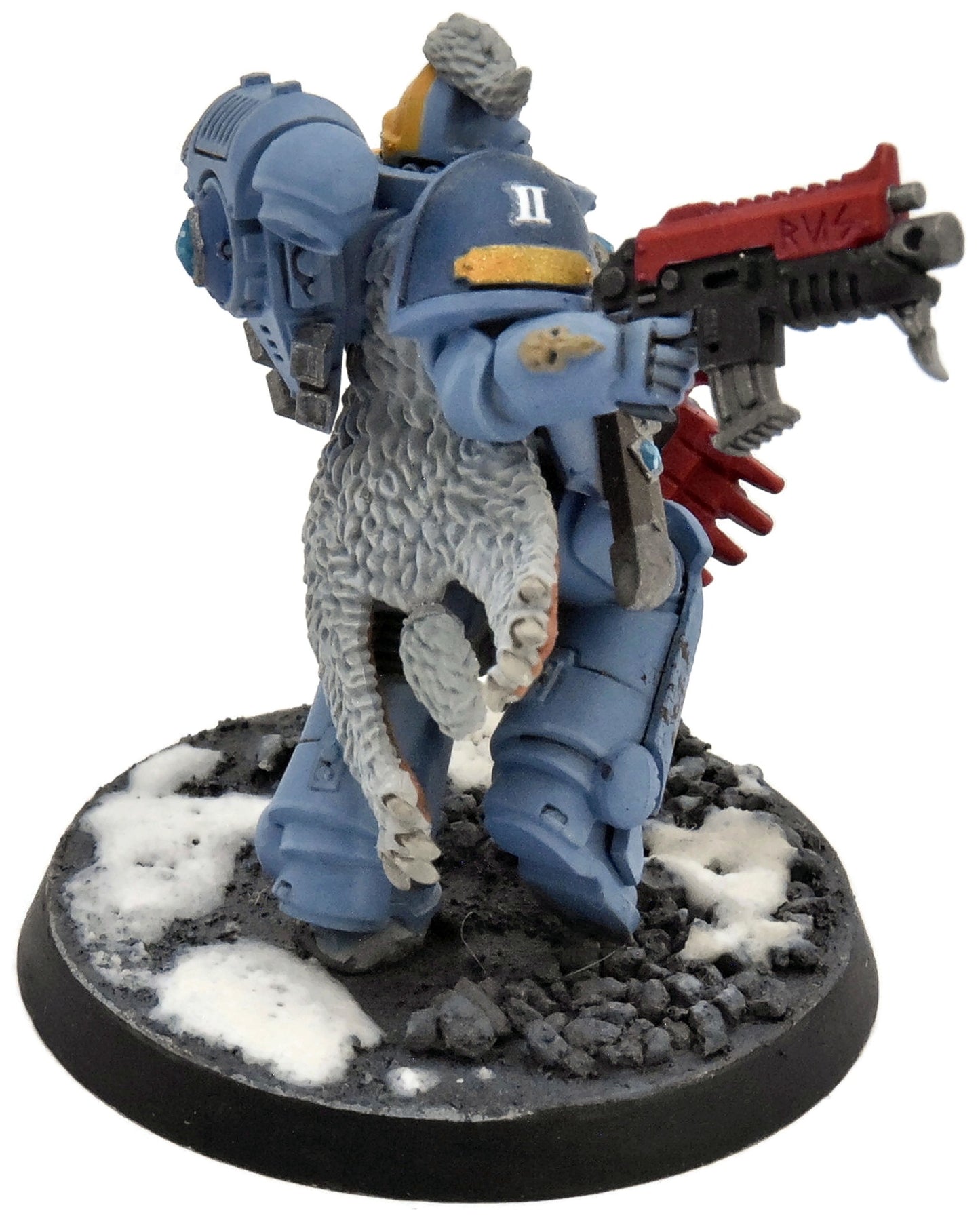 SPACE WOLVES Primaris Lieutenant #1 WELL PAINTED Warhammer 40K 4062