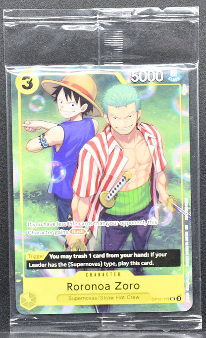 One Piece CG Roronoa Zoro OP10-113 NM Set Sail Sealed