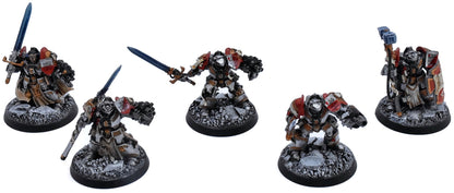 GREY KNIGHTS 5 Brotherhood Terminator Squad #2 WELL PAINTED METAL 40K 8862