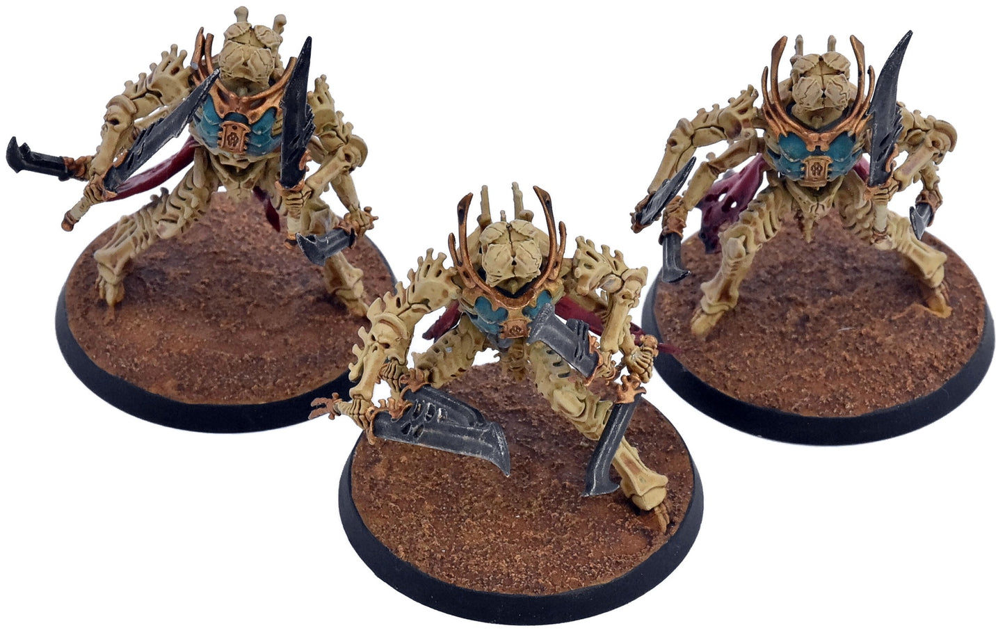 OSSIARCH BONEREAPERS 3 Necropolis Stalkers #1 WELL PAINTED Warhammer Sigmar 6023