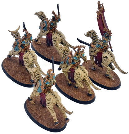 OSSIARCH BONEREAPERS 5 Kavalos Deathriders #1 WELL PAINTED Warhammer Sigmar 6030