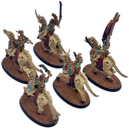 OSSIARCH BONEREAPERS 5 Kavalos Deathriders #2 WELL PAINTED Warhammer Sigmar 6047