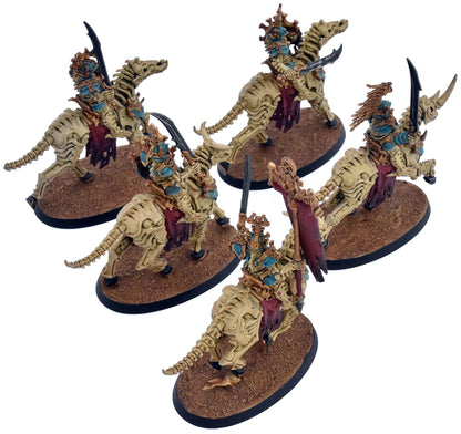 OSSIARCH BONEREAPERS 5 Kavalos Deathriders #2 WELL PAINTED Warhammer Sigmar 6047