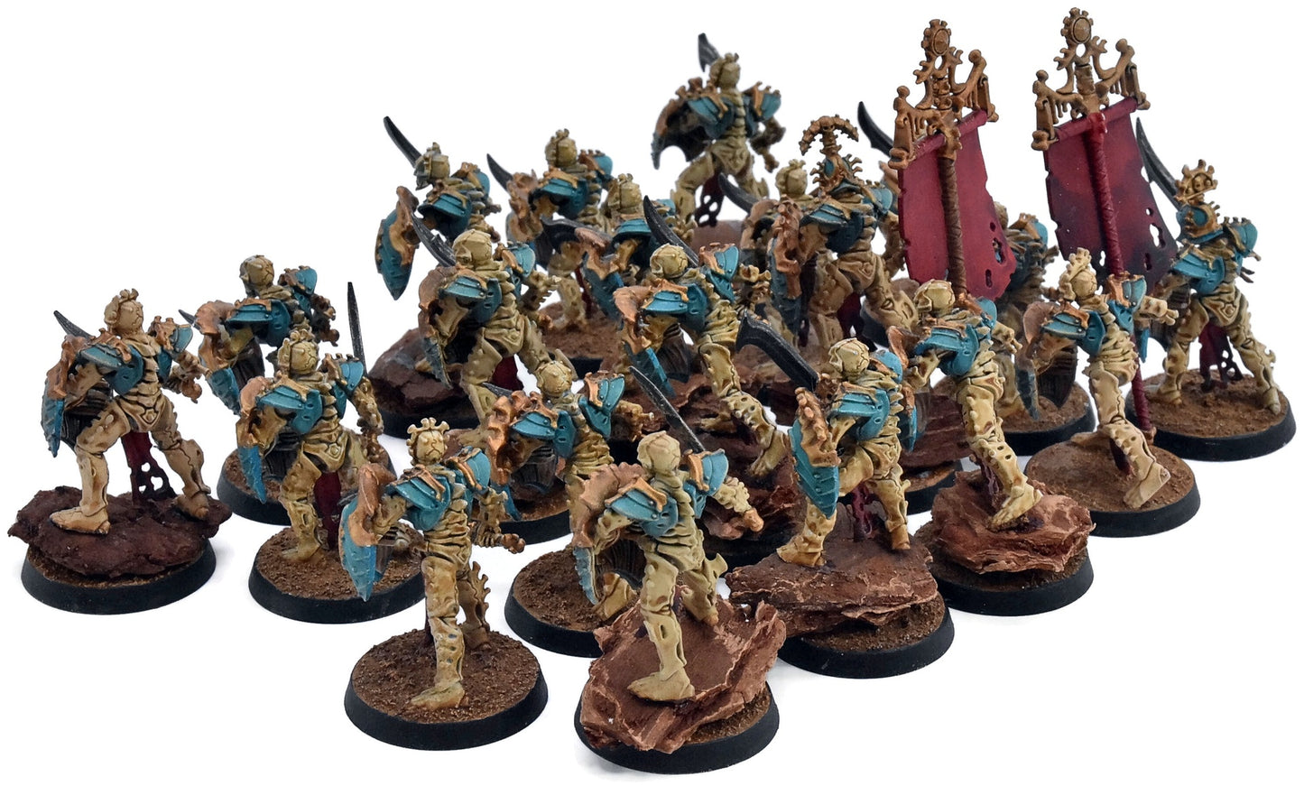 OSSIARCH BONEREAPERS 20 Mortek Guard #1 WELL PAINTED Warhammer Sigmar 6221