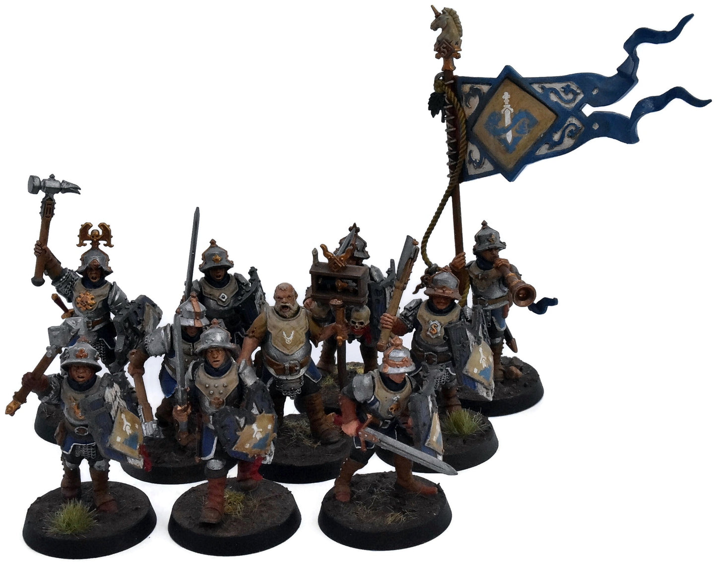 CITIES OF SIGMAR 10 Freeguild Steelhelms #1 WELL PAINTED Warhammer Sigmar 6283