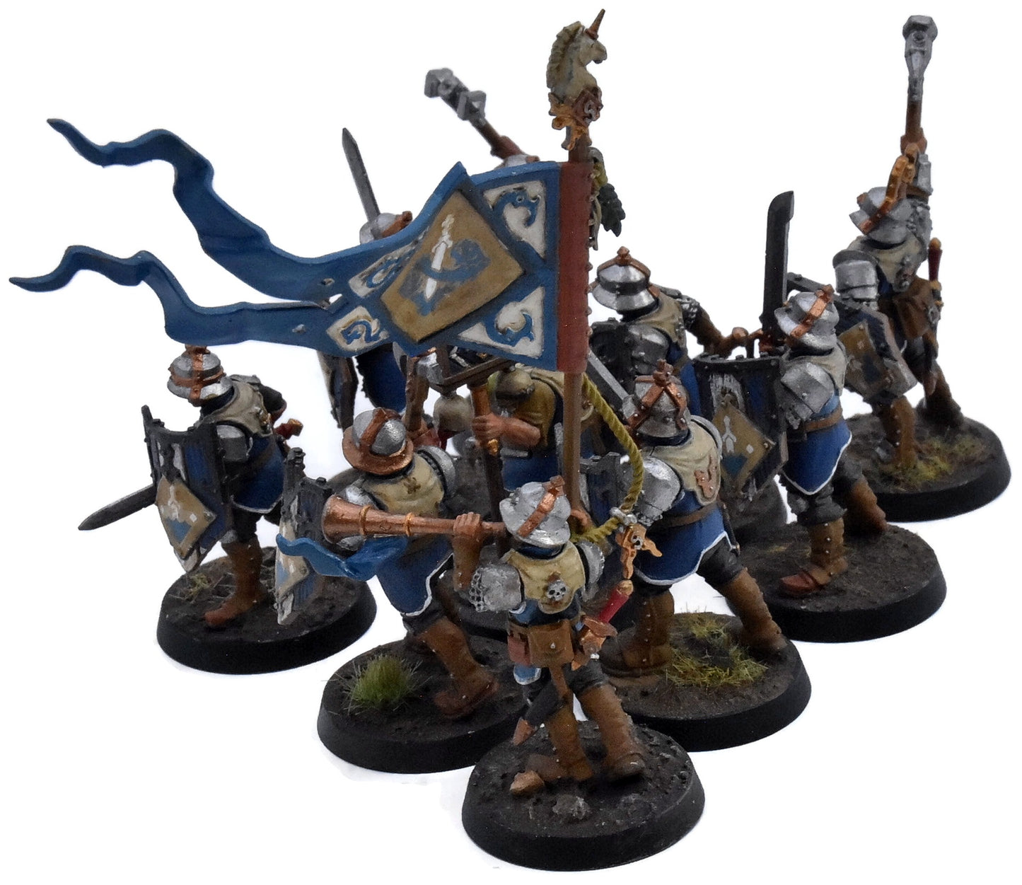 CITIES OF SIGMAR 10 Freeguild Steelhelms #1 WELL PAINTED Warhammer Sigmar 6283