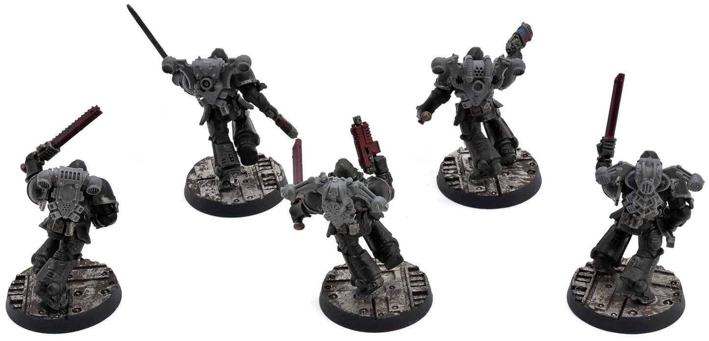 SPACE MARINES 5 Assault Intercessors #2 CONVERTED Warhammer 40K 4789