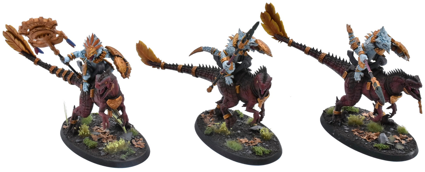 SERAPHON 3 Aggradon Lancers #1 PRO PAINTED Warhammer Sigmar 9456