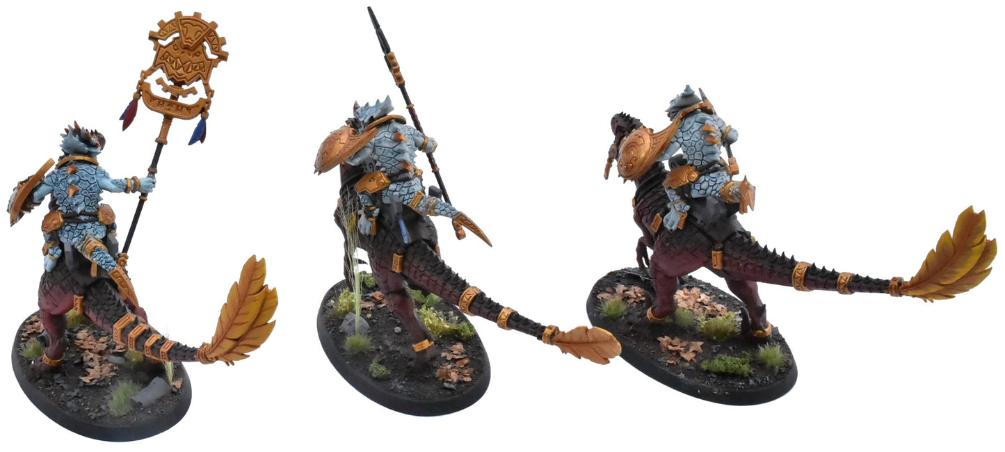 SERAPHON 3 Aggradon Lancers #1 PRO PAINTED Warhammer Sigmar 9456