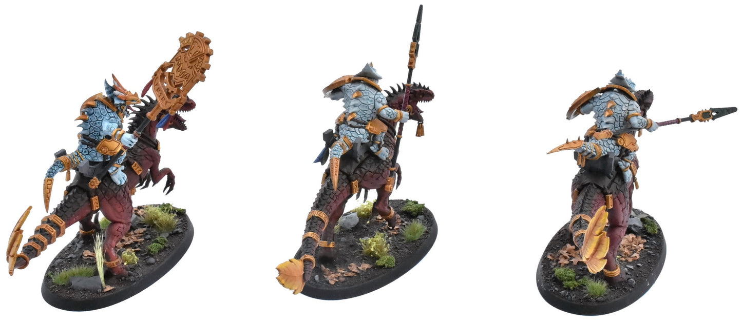 SERAPHON 3 Aggradon Lancers #1 PRO PAINTED Warhammer Sigmar 9456