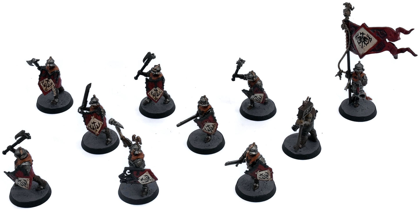 CITIES OF SIGMAR 10 Freeguild Steelhelms #1 WELL PAINTED Warhammer Sigmar 9616