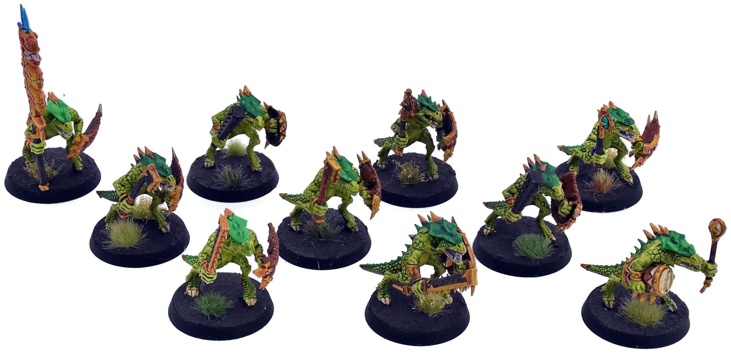 LIZARDMEN 10 Saurus Warriors #3 Old World 6627
