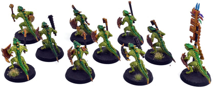 LIZARDMEN 10 Saurus Warriors #3 Old World 6627