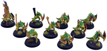 LIZARDMEN 10 Saurus Warriors #4 Old World 6634