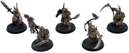 MAGGOTKIN OF NURGLE 5 Putrid Blightkings #2 WELL PAINTED Warhammer Sigmar 9883