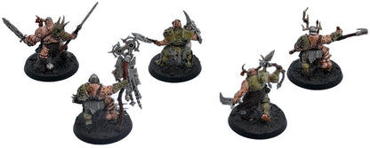 MAGGOTKIN OF NURGLE 5 Putrid Blightkings #2 WELL PAINTED Warhammer Sigmar 9883