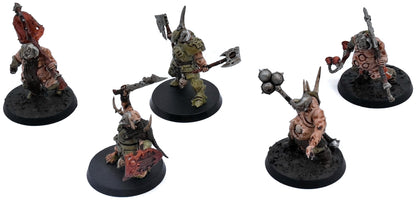 MAGGOTKIN OF NURGLE 5 Putrid Blightkings #3 WELL PAINTED Warhammer Sigmar 9890