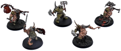 MAGGOTKIN OF NURGLE 5 Putrid Blightkings #3 WELL PAINTED Warhammer Sigmar 9890