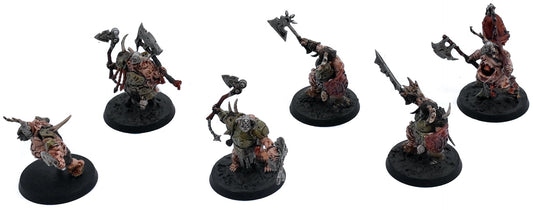MAGGOTKIN OF NURGLE 6 Putrid Blightkings #4 WELL PAINTED Warhammer Sigmar 9906