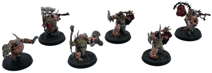 MAGGOTKIN OF NURGLE 6 Putrid Blightkings #4 WELL PAINTED Warhammer Sigmar 9906