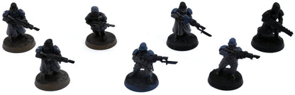 ASTRA MILITARUM 7 Cadian Shock Troops #1 CONVERTED Warhammer 40K 0056