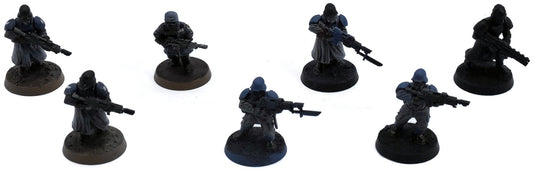 ASTRA MILITARUM 7 Cadian Shock Troops #1 CONVERTED Warhammer 40K 0056